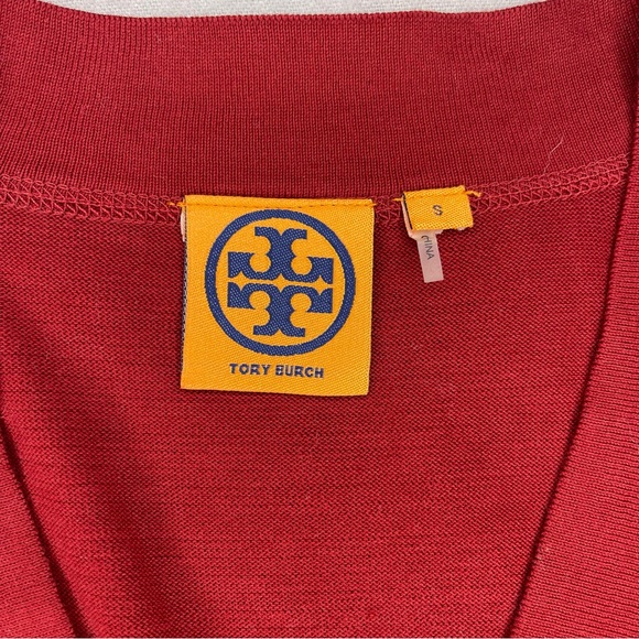 Tory Burch Red Cotton Cardigan Sweater Women's Size S - Picture 7 of 7